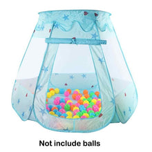 Load image into Gallery viewer, Play House Indoor and Outdoor Easy Folding Ocean Ball Pool Pit Game Tent Play Hut Girls Garden Playhouse Kids Children Toy Tent
