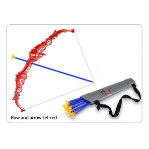 Child Boy Shooting Simulation Bow and Arrow Set Toy Foldable Parent-child Interaction Outdoor Role Playing Birthday Gift 801