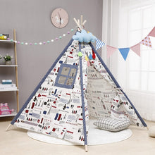 Load image into Gallery viewer, 1.35m Large Teepee Children&#39;s Tent Cotton Canvas Kids Tent Children House Wigwam Game House India Triangle Tent Room Decoration
